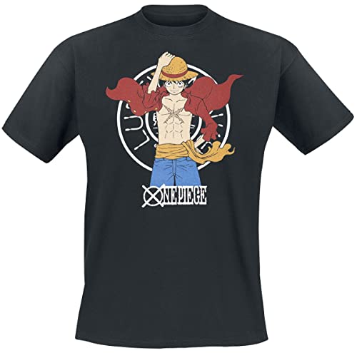 One Piece Herren T-Shirt, Schwarz, Medium von One Piece