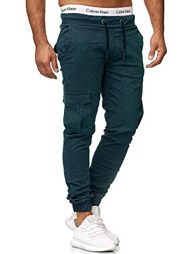 OneRedox Herren Chino Pants Jeans Joggchino Hose Jeanshose Skinny Fit Modell 1033 Navy 40 von OneRedox