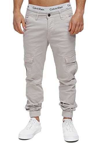 OneRedox Herren Chino Pants Jeans Joggchino Hose Jeanshose Skinny Fit Modell H-3408 Altweiß 30 von OneRedox