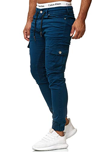 OneRedox Herren Chino Pants | Jeans | Skinny Fit | Modell 3207 Navy 33/32 von OneRedox