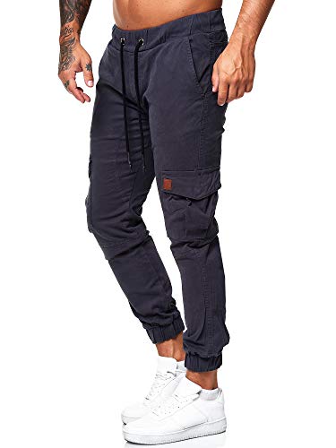 OneRedox Herren Chino Pants | Jeans | Skinny Fit | Modell 3301 (31/32, Antrazit) von OneRedox