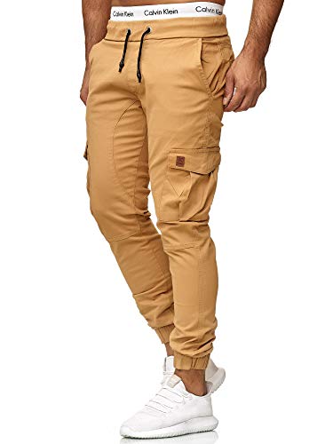 OneRedox Herren Chino Pants | Jeans | Skinny Fit | Modell 3301 (38/32 (Fällt eine Nummer Kleiner aus), Sand) von OneRedox