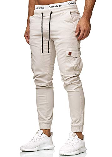 OneRedox Herren Chino Pants | Jeans | Skinny Fit | Modell 3301 (42/32 (Fällt eine Nummer Kleiner aus), Altweiss) von OneRedox