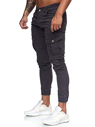 OneRedox Herren Jogg Chinos Stoffhose Chinohose Sport Modell 1923 Antra 30 von OneRedox