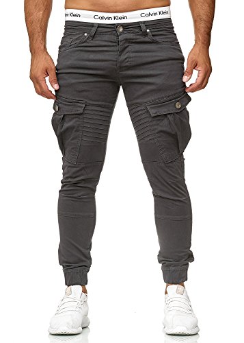 OneRedox Herren Jogg Chinos Stoffhose Chinohose Sport Modell 3291 Antra 31 von OneRedox