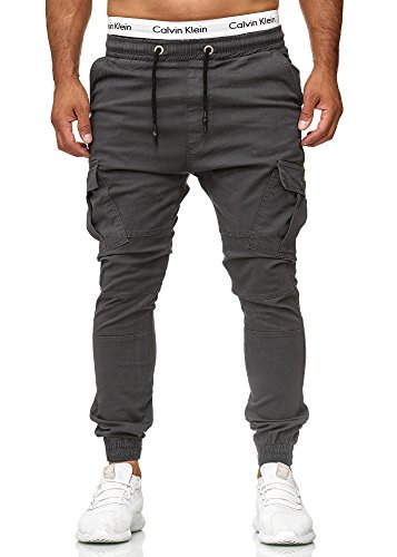 OneRedox Herren Jogg Chinos Stoffhose Chinohose Sport Modell 3292 Antra 33 von OneRedox