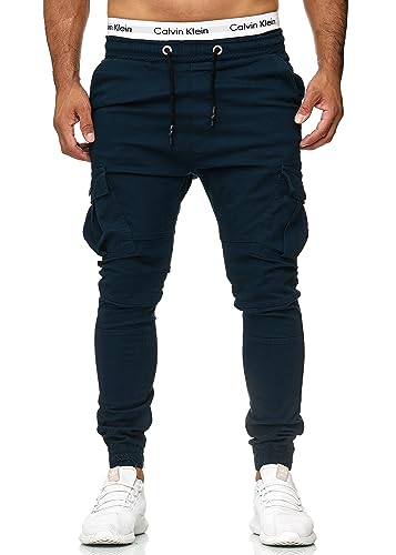 OneRedox Herren Jogg Chinos Stoffhose Chinohose Sport Modell 3292 Navy 33 von OneRedox