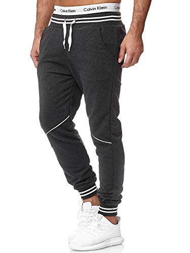 OneRedox Herren Jogging Hose Jogger Streetwear Sporthose Modell 1316 Antrazit L von OneRedox