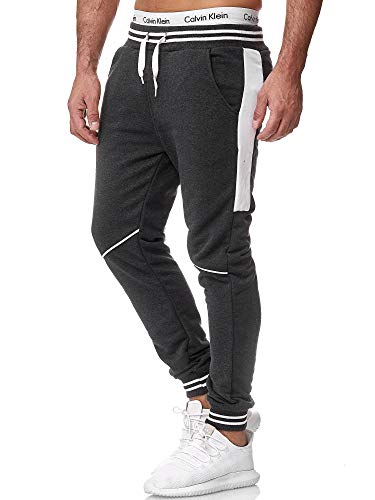 OneRedox Herren Jogging Hose Jogger Streetwear Sporthose Modell 1317 Antrazit XL von OneRedox