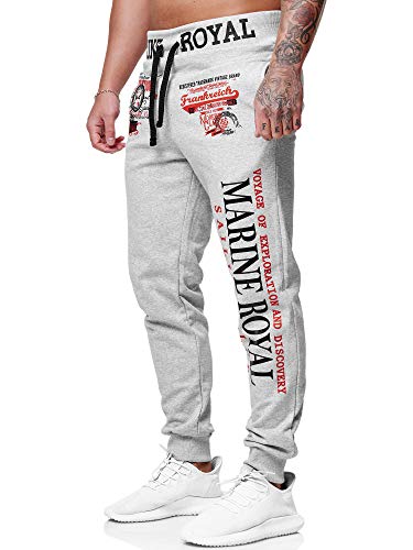 OneRedox Herren Jogginghose Sporthose Männer Trainingshose Sweatpants 3629 Grau M von OneRedox