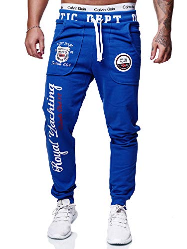 OneRedox Herren Jogginghose Sporthose Männer Trainingshose Sweatpants 601 Blau S von OneRedox