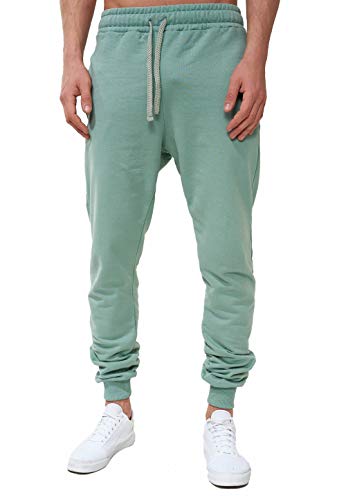 OneRedox Herren | Jogginghose | Trainingshose | Sport Fitness | Gym | Training | Slim Fit | Sweatpants Streifen | Jogging-Hose | Stripe Pants | Modell 5000C (XXXL, Sea Green) von OneRedox