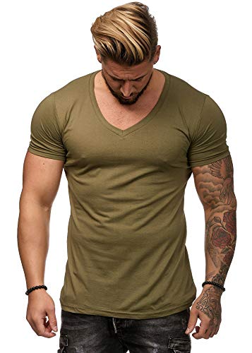 OneRedox Herren Shirt Hoodie Longsleeve Kurzarm Shirt Sweatshirt T-Shirt BS500 Grün XXL von OneRedox