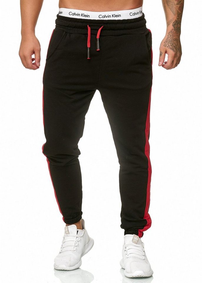 OneRedox Jogginghose 1211C (Sporthose Trainingshose Sweatpants, 1-tlg) Fitness Freizeit Casual von OneRedox