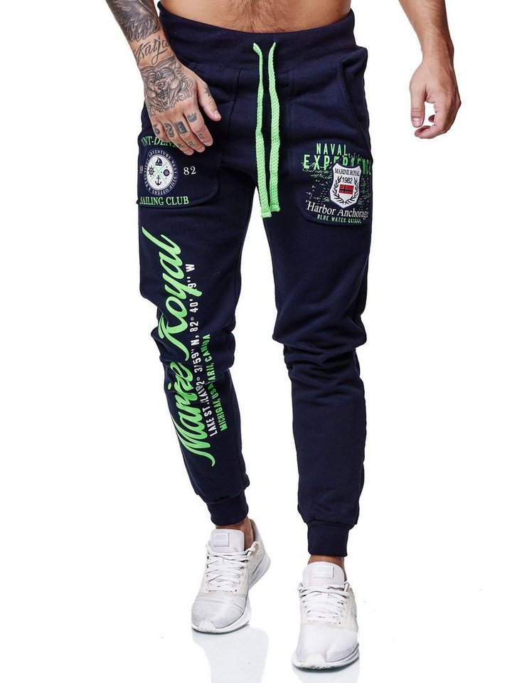 OneRedox Jogginghose JG-3628C (Sporthose Trainingshose Sweatpants, 1-tlg) Fitness Freizeit Casual von OneRedox