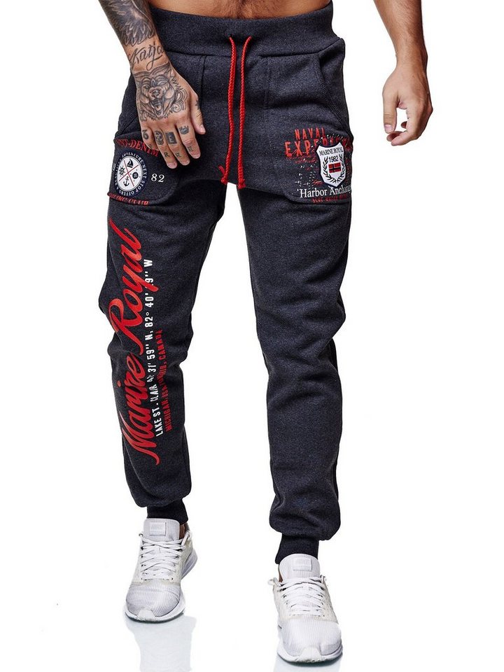 OneRedox Jogginghose JG-3628C (Sporthose Trainingshose Sweatpants, 1-tlg) Fitness Freizeit Casual von OneRedox