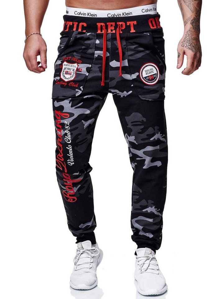 OneRedox Jogginghose JG-601C (Sporthose Trainingshose Sweatpants, 1-tlg) Fitness Freizeit Casual von OneRedox