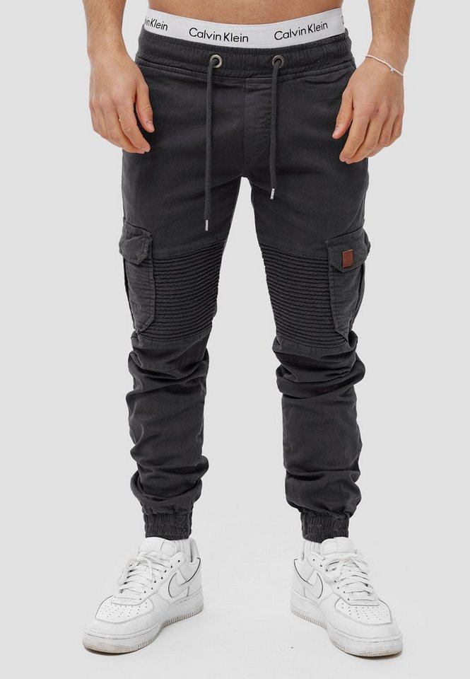 OneRedox Straight-Jeans H-3414 (Chino Cargohose Streetwear, 1-tlg) Freizeit Business Casual von OneRedox