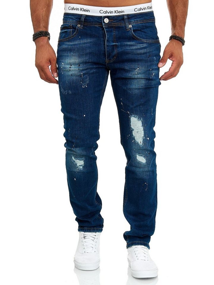 OneRedox Straight-Jeans J-700C (Jeanshose Designerjeans Bootcut, 1-tlg) Freizeit Business Casual von OneRedox