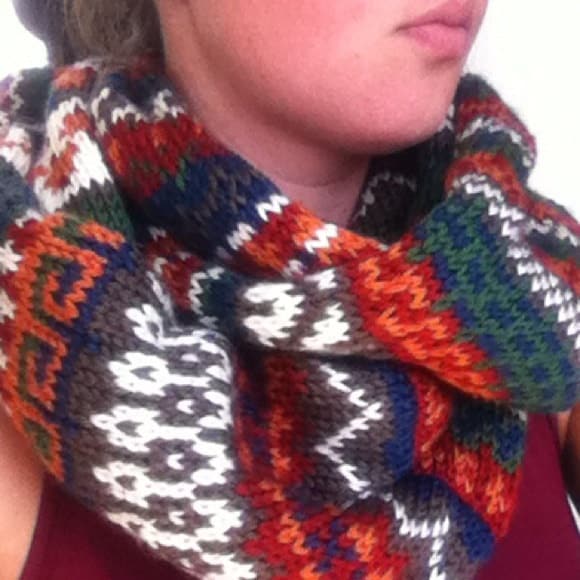 Klobige Gemusterten Infinity Schal Klobige Gemusterten Infinity Schal von OneRhodeEast