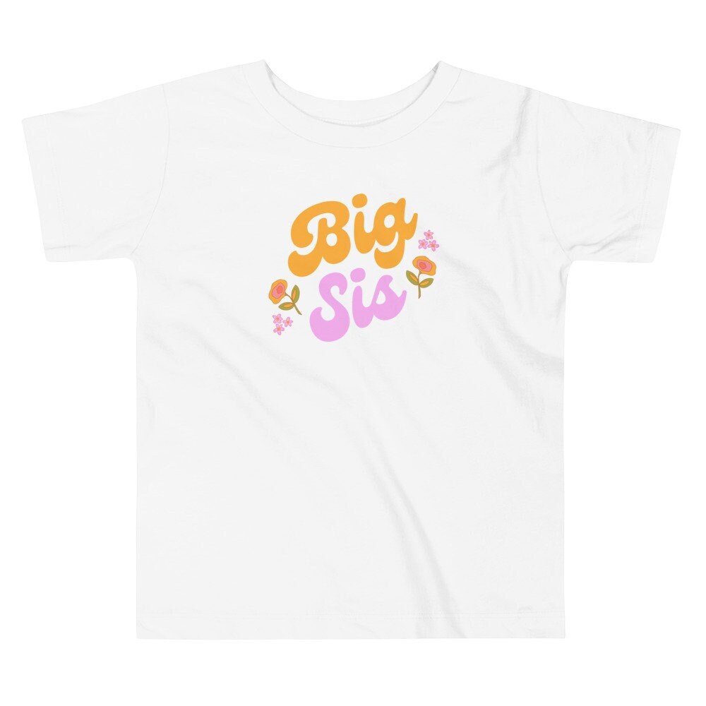 Big Sis, Geschwister Shirt, Neues Baby, Große Schwester, Baby Ankündigung, Kleinkind Sis Shirt von OneSassyGiraffeShop