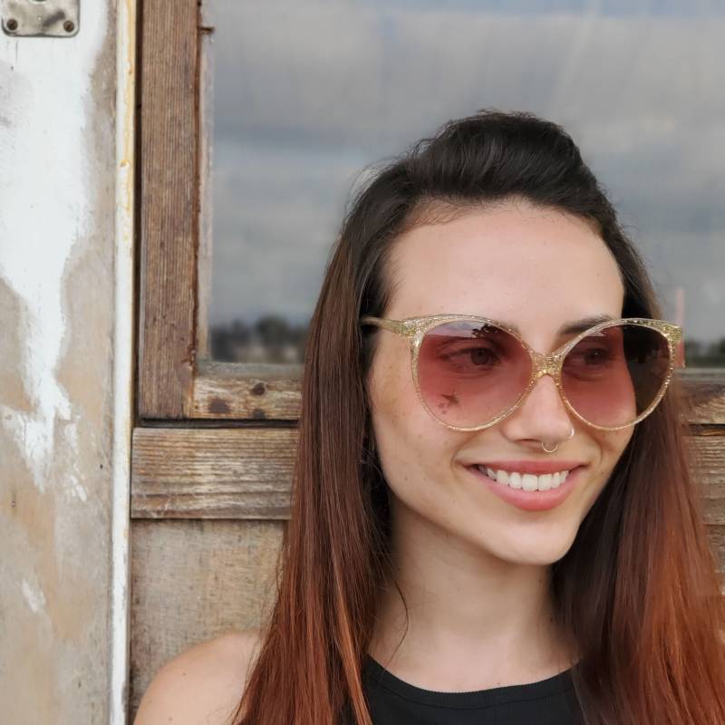 Vintage Sparkle Cat-Eye Sonnenbrille Nur Rahmen, 70Er Jahre Glam Sonnenbrillen, Frauen Große Schmetterling Nos Eyewear Vintage Sparkle Cat-Eye Sonnenbrille Nur Rahmen, 70Er Jahre Glam Sonnenbrillen, Frauen Große Schmetterling Nos Eyewear von OneSecondVintage