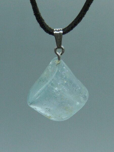 OneWorldMinerals Aquamarin aus dem Himalaya, Edelstein - Schmuckanhänger, mit Silberöse von OneWorldMinerals