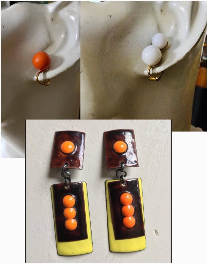 Retro 60Er Und 70Er Jahre Ohrclips von Oneandonlygems