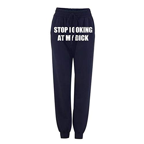 Oneforus Stop Looking at My DICK Joggerhose anzuschauen, Unisex Casual Haremshose von Oneforus