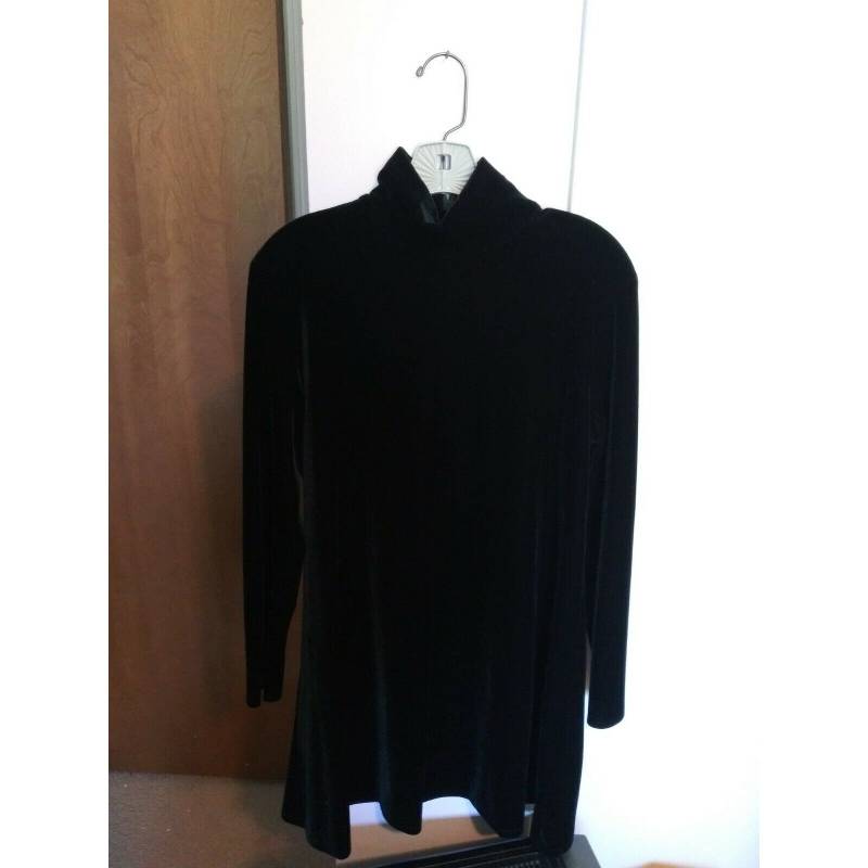 K.c. Spencer New York Green Langarm Mock Neck Samt Cocktailkleid von Onegirlonthego