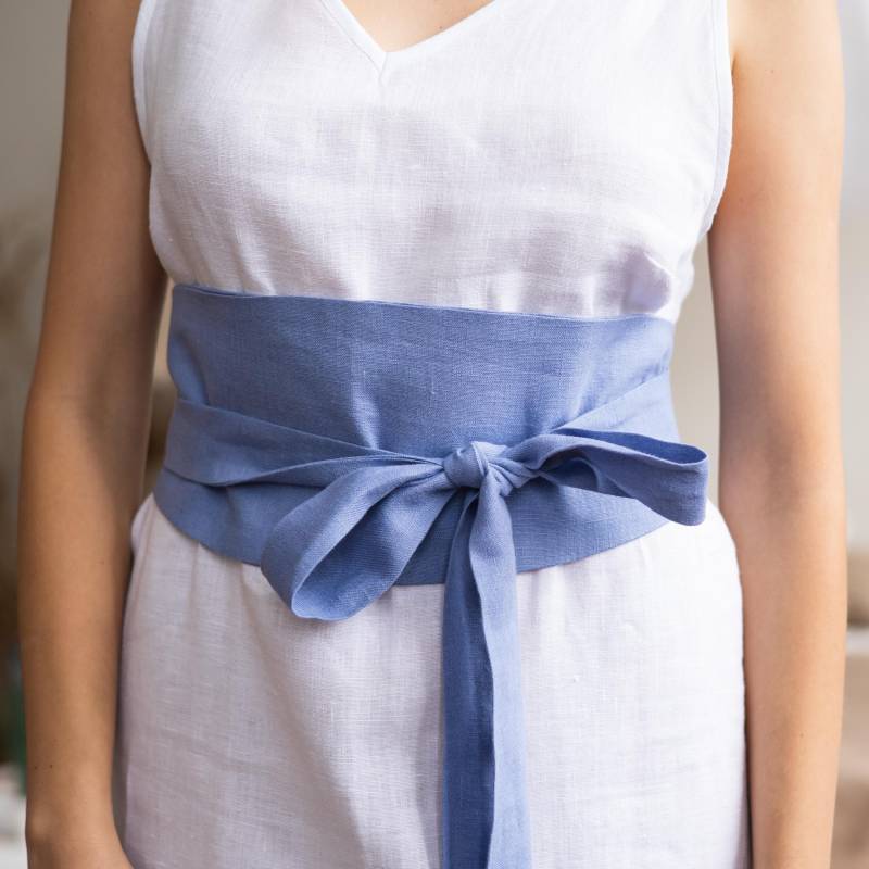 Obigürtel Für Frauen, Leinen Wickelgürtel, Taillengürtel, Boho Kleid, A-Linie Kleid Langes Mit Gürtel von OnelovebrandUA