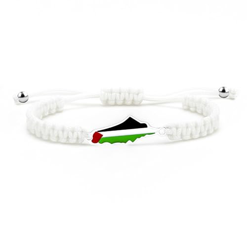 Oneress Palästina Flaggenarmband, Kartenmotiv Kordel-Schmuck Mit Segensperlen, Inspirierendes Geschenk Für Freunde Oder Absolventen, Verstellbar YA5882 Weiß-Weiß Oneress Palästina Flaggenarmband, Kartenmotiv Kordel-Schmuck Mit Segensperlen, Inspirierendes Geschenk Für Freunde Oder Absolventen, Verstellbar YA5882 Weiß-Weiß von Oneress
