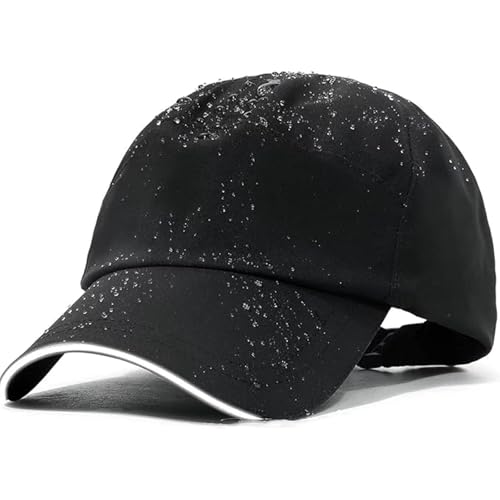 Oneroomone wasserdichte Baseballkappe, Verstellbare Schnell Trocknende, Reflektierende Faltbare Baseballkappe, Baseball Cap Herren Damen Kappe(23,2 Zoll) von Oneroomone