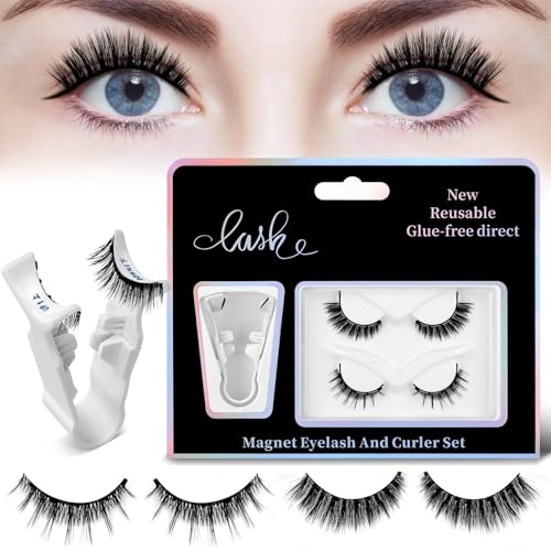 Magnetische Wimpern - 2 Paare Natürlich Look Magnet Wimpern - Wiederverwendbare 3D Magnetic Lashes Ohne Eyeliner Oder Kleber- Magnetwimpern mit Applikator Magnetische Wimpern - 2 Paare Natürlich Look Magnet Wimpern - Wiederverwendbare 3D Magnetic Lashes Ohne Eyeliner Oder Kleber- Magnetwimpern mit Applikator von Onewly