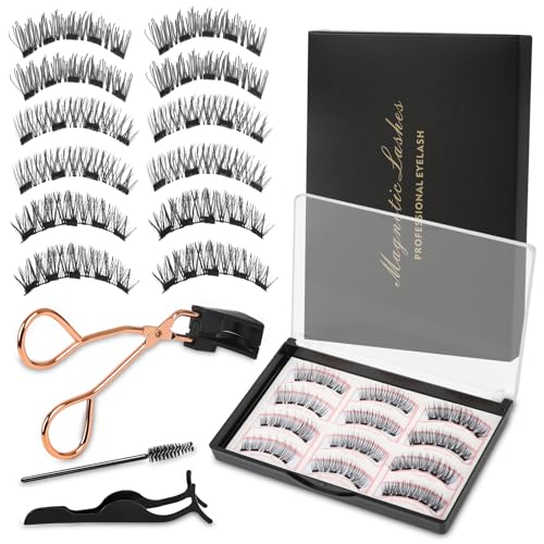 Magnetische Wimpern - 3 Paare Wimpern Magnetisch - Wiederverwendbare Magnetische Wimpern Ohne Eyeliner - Magnetwimpern Magnetische Wimpern - 3 Paare Wimpern Magnetisch - Wiederverwendbare Magnetische Wimpern Ohne Eyeliner - Magnetwimpern von Onewly