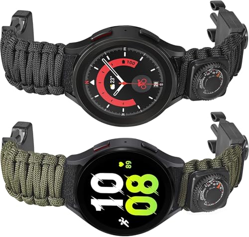 Onewly Sammy S6 Band, multifunktionales Outdoor-Survival-Paracord-Uhrenarmband, 20 mm, für S6 Pro von Onewly
