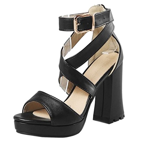 Onewus Damen Cross Strap Sandalen mit Hohem Absatz Schuhe für Party von Onewus