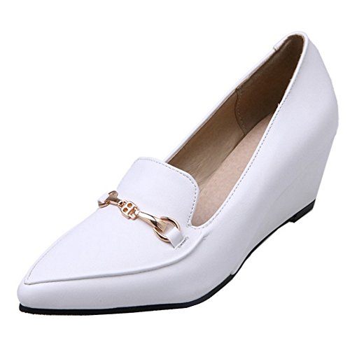 Onewus Damen Fashion Pumps mit Keilabsatz Spitze Toe Schuhe von Onewus