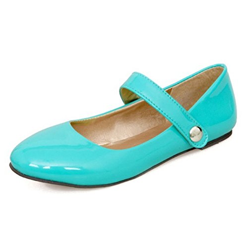 Onewus Damen Gemütlich Ballerinas Runde Zehe Übergrößen Flache Schuhe (Green, 41 EU) von Onewus