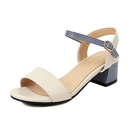 Onewus Damen Mode Sandalen Sommerschuhe für Damen(Blau,33) von Onewus