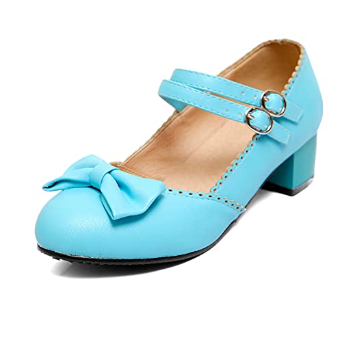 Onewus Damen Pumps niedlichen Stil Schuhe für Elegante Damen(Licht Blau,41) von Onewus