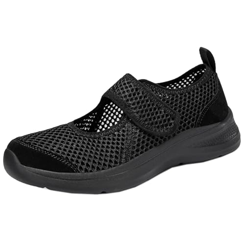 Onewus Damen Sommer Atmungsaktiv Treendy Low Rise Moderne Sneaker für Training Fitness(Schwarz, 40) von Onewus