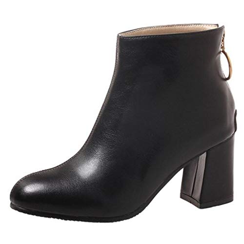 Onewus Damen Stiefeletten mit Blockabsatz (Schwarz, 39 EU) von Onewus