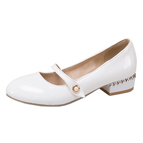 Onewus Damen Süß Ballerinas Flach Mary Jane Pumps von Onewus