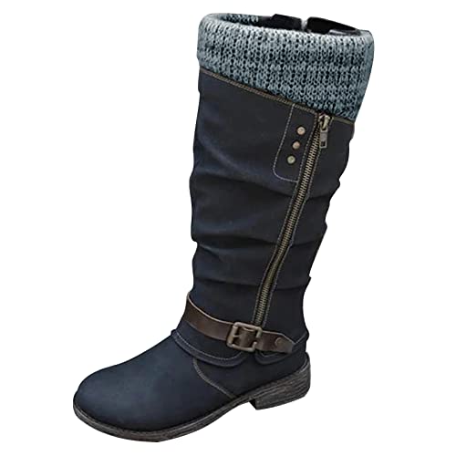 Women's Overknee Boots Platform Long Shaft Winter Boots Long Boots Basic Western Boots High Heels Stretch Knee High Boots Fashion Half Length Boots Mid-Calf Boots von Oneyuan