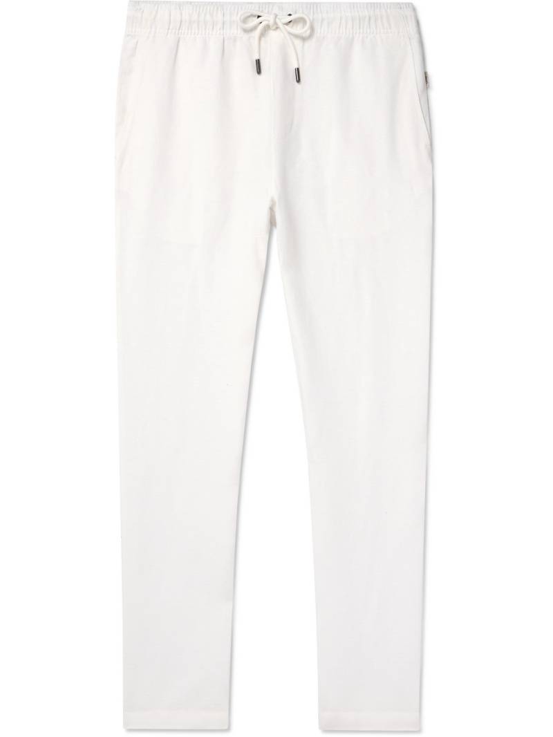 Onia - Air Straight-Leg Linen and Lyocell-Blend Drawstring Trousers - Men - White - XXL von Onia