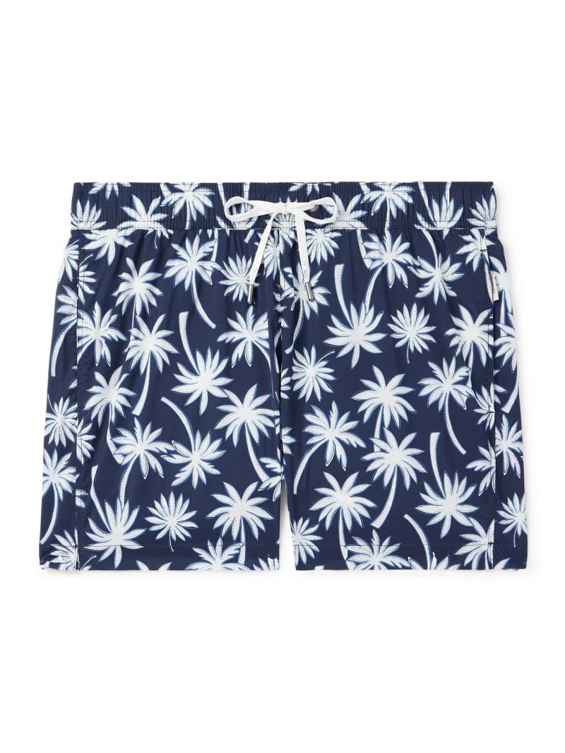 Onia - Charles Slim-Fit Straight-Leg Mid-Length Printed Swim Shorts - Men - Blue - M von Onia