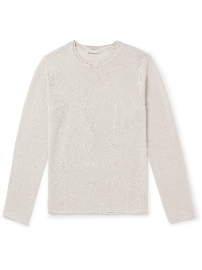 Onia - Kevin Linen Sweater - Men - Gray - XL von Onia