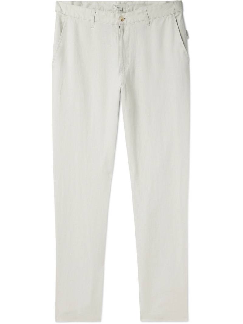 Onia - Straight-Leg Linen Trousers - Men - Neutrals - UK/US 34 von Onia