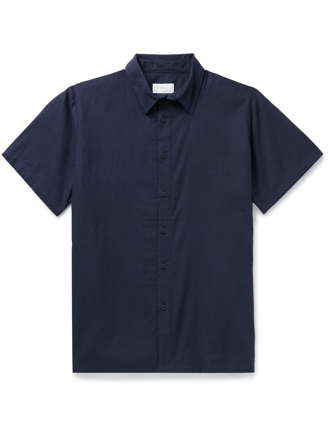 Onia - Stretch Linen-Blend Shirt - Men - Blue - M von Onia